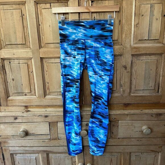 Lululemon 4 Train Times 7/8 Pant *25" Leggings Mesh‎ Detail Cropped - Picture 2 of 13